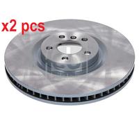 X2 PCS L&R SIDES FRONT BRAKE DISC 179496