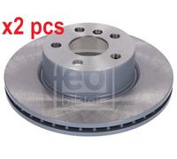 X2 PCS L&R SIDES FRONT BRAKE DISC 184662