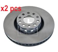X2 PCS L&R SIDES FRONT BRAKE DISC 18656
