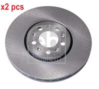 X2 PCS L&R SIDES FRONT BRAKE DISC 19370