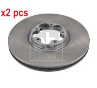 X2 PCS L&R SIDES FRONT BRAKE DISC 19515