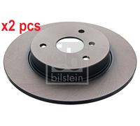 X2 PCS L&R SIDES FRONT BRAKE DISC 22345