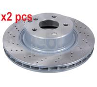X2 PCS L&R SIDES FRONT BRAKE DISC 22683