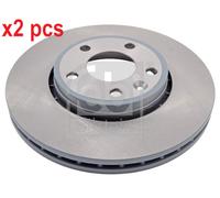 X2 PCS L&R SIDES FRONT BRAKE DISC 22698