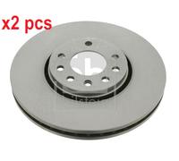 X2 PCS L&R SIDES FRONT BRAKE DISC 23550