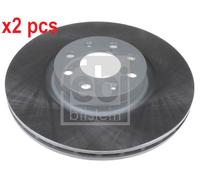 X2 PCS L&R SIDES FRONT BRAKE DISC 28178