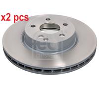 X2 PCS L&R SIDES FRONT BRAKE DISC 30598