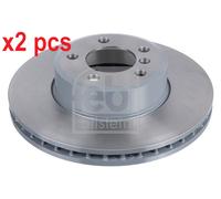X2 PCS L&R SIDES FRONT BRAKE DISC 32177