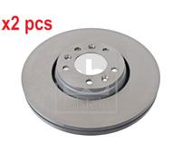 X2 PCS L&R SIDES FRONT BRAKE DISC 36621
