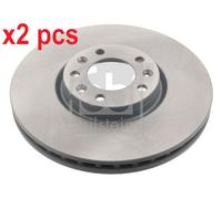 X2 PCS L&R SIDES FRONT BRAKE DISC 43865