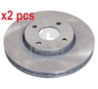 X2 PCS L&R SIDES FRONT BRAKE DISC 43890