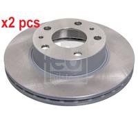 X2 PCS L&R SIDES FRONT BRAKE DISC 43933