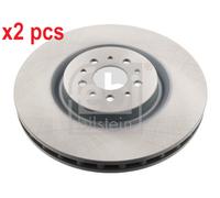 X2 PCS L&R SIDES FRONT BRAKE DISC 43972