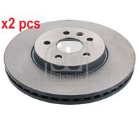 X2 PCS L&R SIDES FRONT BRAKE DISC 43987