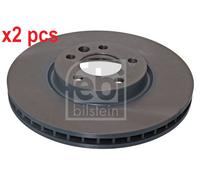 X2 PCS L&R SIDES FRONT BRAKE DISC 44015