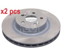X2 PCS L&R SIDES FRONT BRAKE DISC 44108