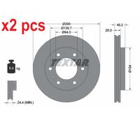 X2 PCS L&R SIDES FRONT BRAKE DISC 92128803