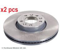 X2 PCS L&R SIDES FRONT BRAKE DISC ADT343317