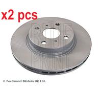 X2 PCS L&R SIDES FRONT BRAKE DISC ADT34379