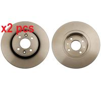 X2 PCS L&R SIDES FRONT DF4110 BRAKE DISC TRW