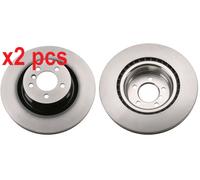 X2 PCS L&R SIDES FRONT DF6506S BRAKE DISC TRW