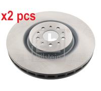 X2 PCS L&R SIDES FRONT FITS ALFA ROMEO 147 3.2 BRAKE DISC 43972 FEBI BILSTEIN