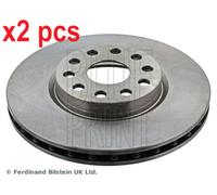 X2 PCS L&R SIDES FRONT FITS ALFA ROMEO 166 2.0 BRAKE DISC ADL144345 BLUE PRINT