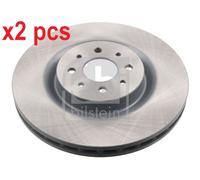 X2 PCS L&R SIDES FRONT FITS ALFA ROMEO MITO 1.4 BRAKE DISC 43984 FEBI BILSTEIN