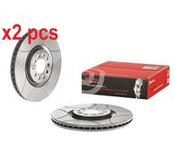 X2 PCS L&R SIDES FRONT FITS AUDI A3 S3 QUATTRO BRAKE DISC 09.7880.75 BREMBO