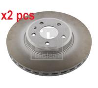 X2 PCS L&R SIDES FRONT FITS AUDI A4 ALLROAD B8 BRAKE DISC 36232 FEBI BILSTEIN