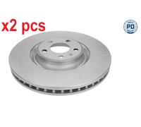 X2 PCS L&R SIDES FRONT FITS AUDI A6 ALLROAD C7 BRAKE DISC 183 521 1049/PD MEYLE