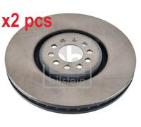 X2 PCS L&R SIDES FRONT FITS AUDI TT 3.2 VR6 BRAKE DISC 108207 FEBI BILSTEIN