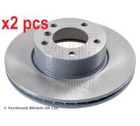 X2 PCS L&R SIDES FRONT FITS BMW 1 120 I BRAKE DISC ADB114305 BLUE PRINT