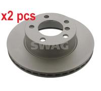 X2 PCS L&R SIDES FRONT FITS BMW 1 SPORTS HATCH 114 I BRAKE DISC 20939112 SWAG