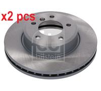 X2 PCS L&R SIDES FRONT FITS BMW 3 318 I BRAKE DISC 12323 FEBI BILSTEIN