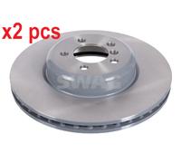 X2 PCS L&R SIDES FRONT FITS BMW 3 ACTIVEHYBRID BRAKE DISC 20105727 SWAG