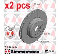 ZIMMERMANN 150.3434.32 Brake disc