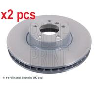 X2 PCS L&R SIDES FRONT FITS BMW 5 540 I BRAKE DISC ADB114368 BLUE PRINT
