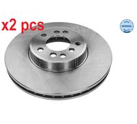 X2 PCS L&R SIDES FRONT FITS BMW X3 3.0 SD BRAKE DISC 315 521 0019 MEYLE