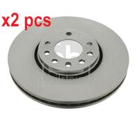 X2 PCS L&R SIDES FRONT FITS CADILLAC BLS 2.0 T BRAKE DISC 23550 FEBI BILSTEIN