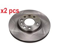 X2 PCS L&R SIDES FRONT FITS CHEVROLET ZAFIRA 2.0 BRAKE DISC 19-0804 MAXGEAR