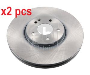 X2 PCS L&R SIDES FRONT FITS CHRYSLER CROSSFIRE BRAKE DISC 45895 FEBI BILSTEIN