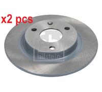 X2 PCS L&R SIDES FRONT FITS CITROËN AX 10 BRAKE DISC 10318 FEBI BILSTEIN