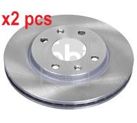 X2 PCS L&R SIDES FRONT FITS CITROËN AX 10 E BRAKE DISC 10316 FEBI BILSTEIN