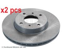 X2 PCS L&R SIDES FRONT FITS FOR NISSAN 200SX 1.8 BRAKE DISC ADN14379 BLUE PRINT