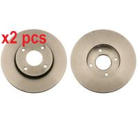 X2 PCS L&R SIDES FRONT FITS FOR NISSAN 200SX 1.8 BRAKE DISC DF4169 TRW