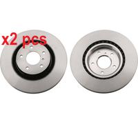X2 PCS L&R SIDES FRONT FITS FOR NISSAN 350Z COUPE 3.5 BRAKE DISC DF6480 TRW