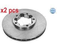 X2 PCS L&R SIDES FRONT FITS FOR NISSAN CABSTAR BRAKE DISC 36155210066 MEYLE