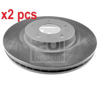 X2 PCS L&R SIDES FRONT FITS FOR NISSAN JUKE 1.6 BRAKE DISC 170850 FEBI BILSTEIN