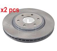 X2 PCS L&R SIDES FRONT FITS FOR NISSAN NAVARA BRAKE DISC 108466 FEBI BILSTEIN